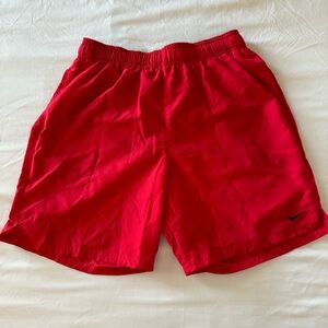 Nike Men’s Swim Trunks Red